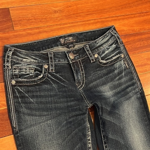 🌸 Silver Jeans Aiko Mid Slim Boot Size 27/31 - Picture 2 of 8